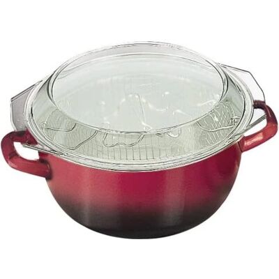 Ibili Volcan Fritös - Enameled stål, 24cm, Induktion säker Ibili Volcan Fritös - Enameled stål, 24cm, Induktion säker
