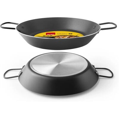 Ibili 30cm Aluminium Paella Pan - Antiadhesive - Induction Compatible Ibili 30cm Aluminium Paella Pan - Antiadhesive - Induction Compatible