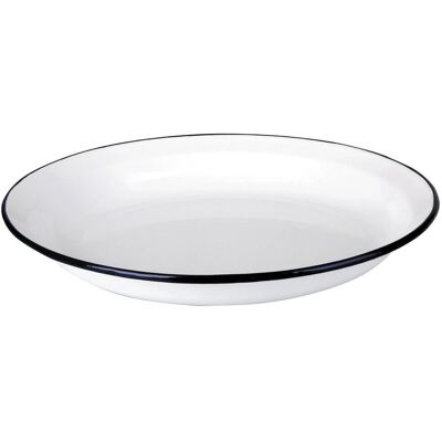 Ibili Modèle 912932 Assiette en acier émaillé bleu/blanc - 32 cm - Publicité Ibili Modèle 912932 Assiette en acier émaillé bleu/blanc - 32 cm - Publicité