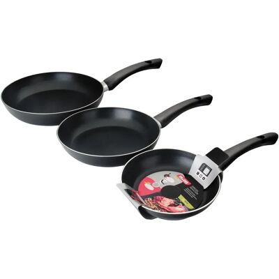 IBILI Induktionsset - 3 Non-Stick Stekepannor - Modern Design IBILI Induktionsset - 3 Non-Stick Stekepannor - Modern Design