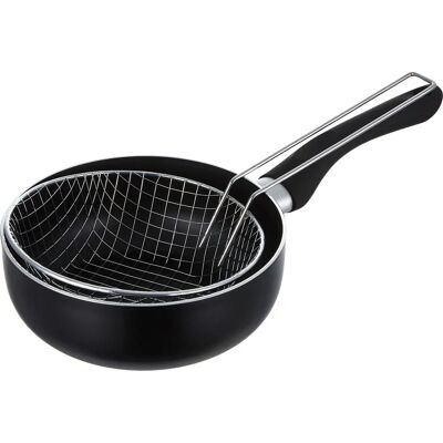 Poêle à induction IBILI avec panier - 18cm - Aluminium - Antiadhésif - Publicité Poêle à induction IBILI avec panier - 18cm - Aluminium - Antiadhésif - Publicité