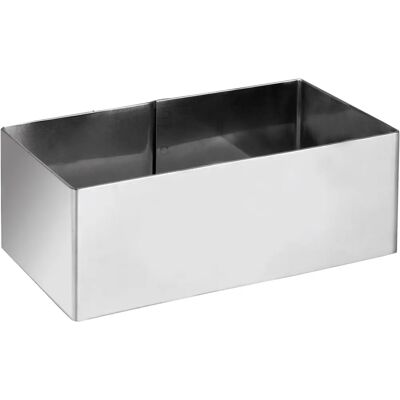 Anel de Apresentação Retangular Ibili - Forma retangular, Aço inoxidável - 8x5x4.5 cm Anel de Apresentação Retangular Ibili - Forma retangular, Aço inoxidável - 8x5x4.5 cm