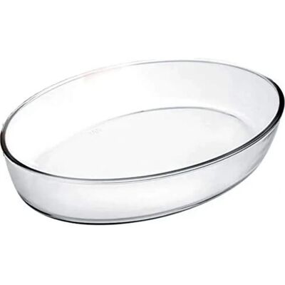 Ovallá Pekáč Ibili - 40x27x6.5 cm, Sklo, Transparent Ovallá Pekáč Ibili - 40x27x6.5 cm, Sklo, Transparent