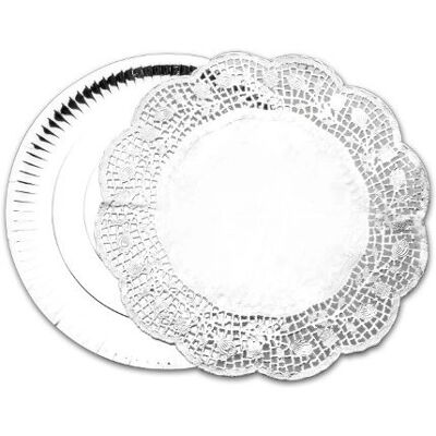 Ibili 729520 Tapete para Servir Bolos Redondo Prateado Ibili 729520 Tapete para Servir Bolos Redondo Prateado