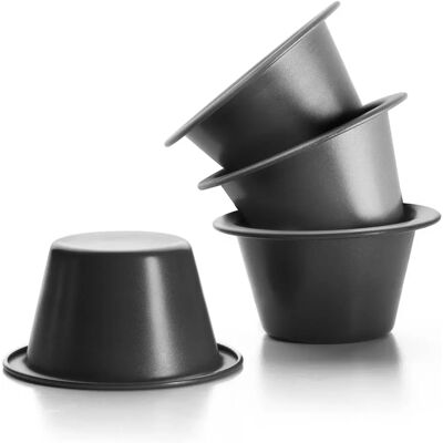 Ibili 827800 Juego de 4 Moldes para Flan de Caramelo Antiadherentes Ibili 827800 Juego de 4 Moldes para Flan de Caramelo Antiadherentes