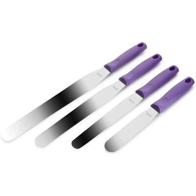 Ibili - Espátula Reta em Aço Inoxidável 20cm - Violeta Ibili - Espátula Reta em Aço Inoxidável 20cm - Violeta