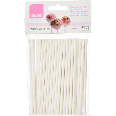 Palitos para Cake Pops IBILI - 11,50cm, Pack de 50 Palitos para Cake Pops IBILI - 11,50cm, Pack de 50