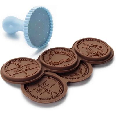 IBILI Modello - Tagliapasta in plastica - 6 stampi in silicone per cioccolato - Accessori da cucina IBILI Modello - Tagliapasta in plastica - 6 stampi in silicone per cioccolato - Accessori da cucina