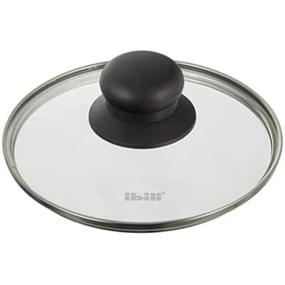 Ibili Koekenpan Deksel - 16 cm - Glas - Zilver Ibili Koekenpan Deksel - 16 cm - Glas - Zilver