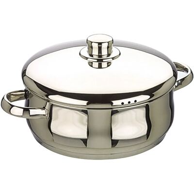 Casserole en Acier Inoxydable Oslo IBILI - 28cm, Compatible induction - Publicité Casserole en Acier Inoxydable Oslo IBILI - 28cm, Compatible induction - Publicité