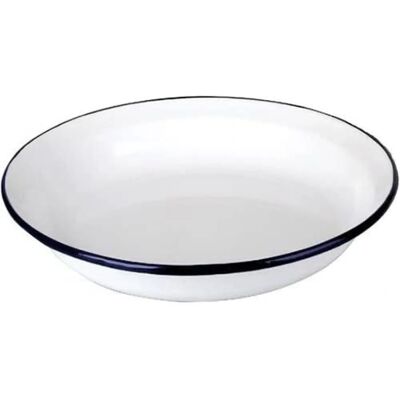 Piatto fondo in acciaio smaltato bianco 24 cm Ibili Piatto fondo in acciaio smaltato bianco 24 cm Ibili