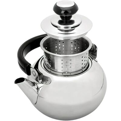Chaleira de aço inoxidável Ibili - 1,3L, 2L, Compatível com indução Chaleira de aço inoxidável Ibili - 1,3L, 2L, Compatível com indução