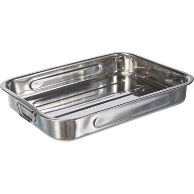 Ibili 651840 Edelstahl Bratpfanne - Faltbare Griffe - 43x31cm Ibili 651840 Edelstahl Bratpfanne - Faltbare Griffe - 43x31cm