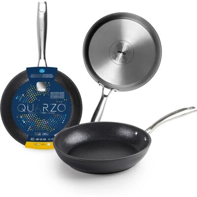 Frigideira IBILI Quarzo 28cm - Compatível com indução - Antiaderente - Resistente ao forno Frigideira IBILI Quarzo 28cm - Compatível com indução - Antiaderente - Resistente ao forno