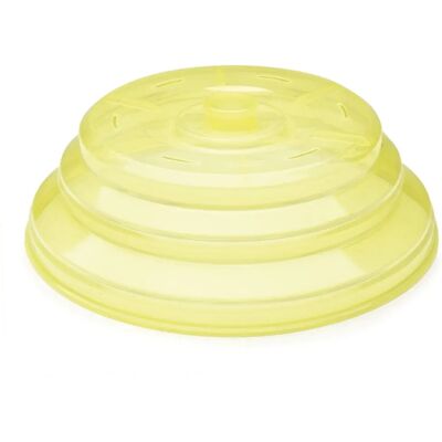 Coperchio microonde IBILI - Pieghevole, Silicone, Giallo Coperchio microonde IBILI - Pieghevole, Silicone, Giallo