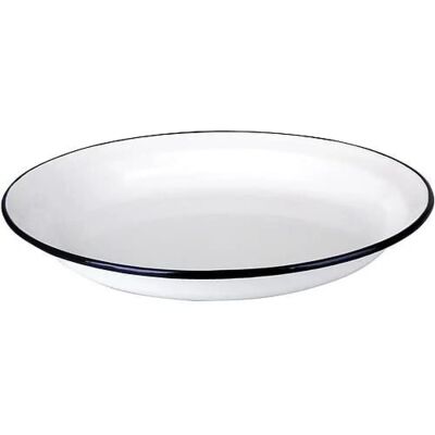 Ibili 903925 Assiette Plate en Acier Blanc 25x17 cm - Assiette Ibili 903925 Assiette Plate en Acier Blanc 25x17 cm - Assiette