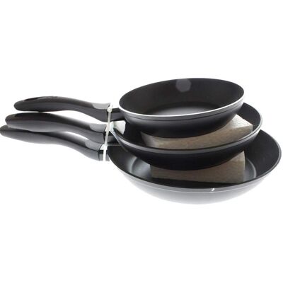 Ensemble de 3 Poêles Ibili Chef Style 18-22-26 cm - Poêles - Publicité Ensemble de 3 Poêles Ibili Chef Style 18-22-26 cm - Poêles - Publicité