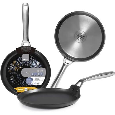 Poêle à crêpes Titan 26 cm Induction - Publicité Poêle à crêpes Titan 26 cm Induction - Publicité