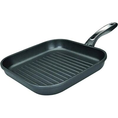 Jamon IBILI 400328N Grill en aluminium - 28cm, Antiadhésif, Induction - Publicité Jamon IBILI 400328N Grill en aluminium - 28cm, Antiadhésif, Induction - Publicité