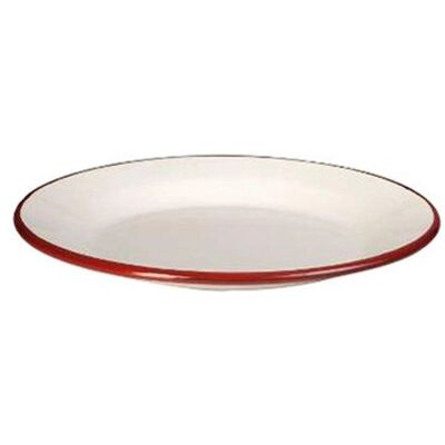 Jamon IBILI - 908124 - Branco/Vermelho - 24 x 24 x 3 cm - Plate Jamon IBILI - 908124 - Branco/Vermelho - 24 x 24 x 3 cm - Plate