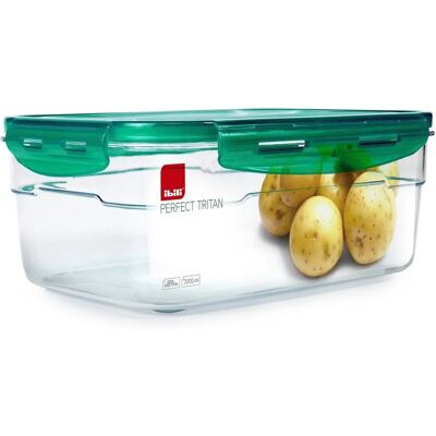 Ibili Tritan Turchese 3.2L Contenitore Rettangolare - Conservazione alimenti Ibili Tritan Turchese 3.2L Contenitore Rettangolare - Conservazione alimenti
