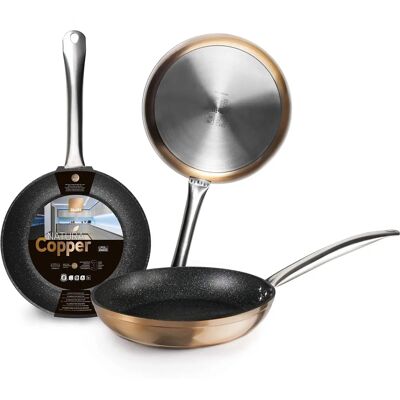 Sartén Natura Cobre Ibili 16 cm - Antiadherente, Inducción Sartén Natura Cobre Ibili 16 cm - Antiadherente, Inducción