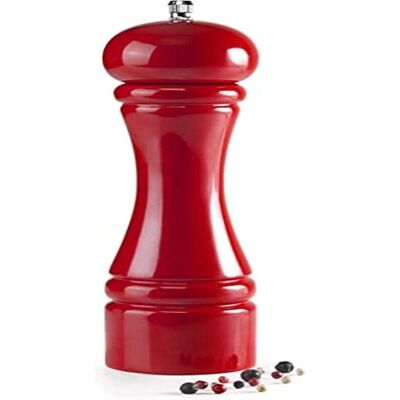 IBILI Röd träpepparmylly - 22 cm - Handvevad IBILI Röd träpepparmylly - 22 cm - Handvevad