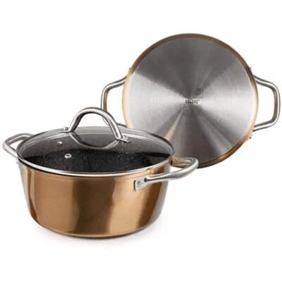 Cocotte en Cuivre Ibili - Style Cuivre 24cm Compatible Induction - Publicité Cocotte en Cuivre Ibili - Style Cuivre 24cm Compatible Induction - Publicité