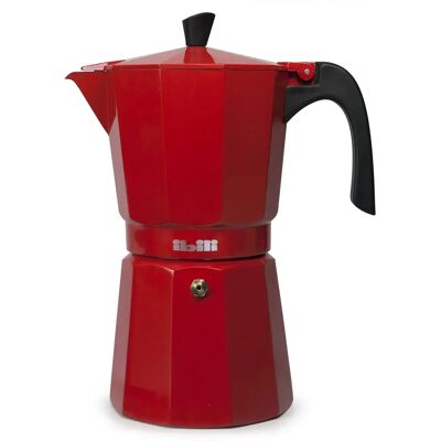 Macchina da Caffè Espresso Bahia Rosso Ibili 3 Tazze Macchina da Caffè Espresso Bahia Rosso Ibili 3 Tazze