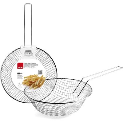 Cesto de Fritura IBILI Vermelho Aço Inoxidável - Cesto Cesto de Fritura IBILI Vermelho Aço Inoxidável - Cesto