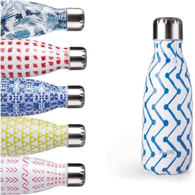 Bottiglia Termica Doppia Parete Zigzag Ibili 0,35L - Bottiglia Termica Bottiglia Termica Doppia Parete Zigzag Ibili 0,35L - Bottiglia Termica