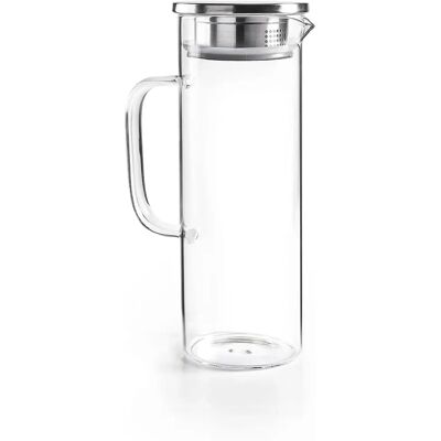 Ibili 1,1L Borosilikatglas Karaffe - Wasserkaraffe für Heiß Kalt Getränke Ibili 1,1L Borosilikatglas Karaffe - Wasserkaraffe für Heiß Kalt Getränke