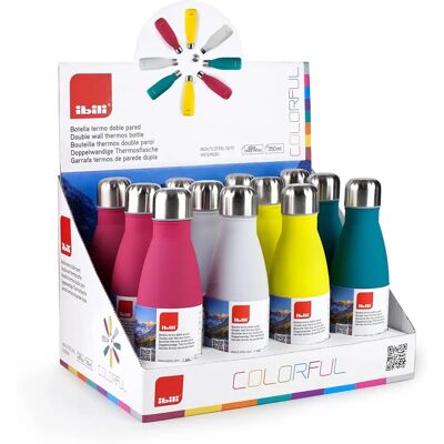 Ibili 350ml Dubbelväggstermos Transparent - Flaska Ibili 350ml Dubbelväggstermos Transparent - Flaska