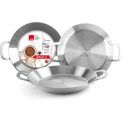 Ibili Tricapa 30 Cm Paella Pan - Induction Suitable Ibili Tricapa 30 Cm Paella Pan - Induction Suitable