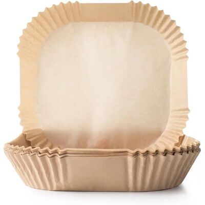 Ibili - Bakbekers - Transparant - Vierkante Airfryer Papieren Bekers Ibili - Bakbekers - Transparant - Vierkante Airfryer Papieren Bekers