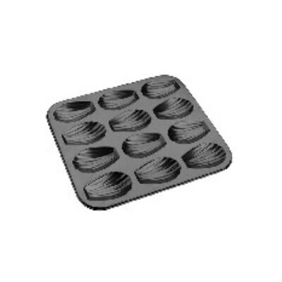 Ibili 820502 Candy/Schokoladenform - Madeleines, 12 Vertiefungen, Schwarz Ibili 820502 Candy/Schokoladenform - Madeleines, 12 Vertiefungen, Schwarz