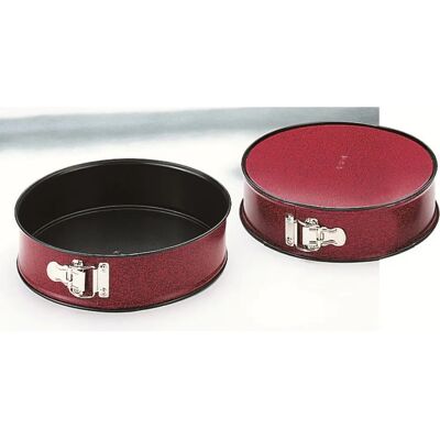 Stampo removibile Ibili Venus - 26cm - Antiaderente - Rosso con macchie nere - Utensile cucina Stampo removibile Ibili Venus - 26cm - Antiaderente - Rosso con macchie nere - Utensile cucina