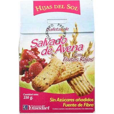 Hijas del Sol Haferkleie Kekse mit roten Beeren - Snack Hijas del Sol Haferkleie Kekse mit roten Beeren - Snack