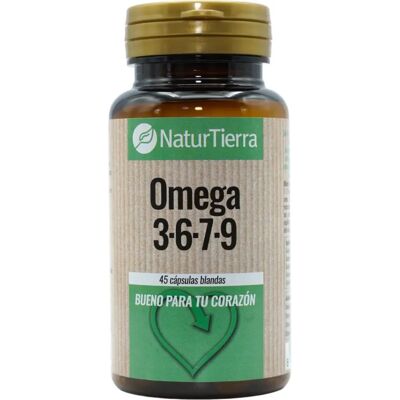 Naturtierra Omega 3,6,7,9 45 Cápsulas - Complemento Alimentar Naturtierra Omega 3,6,7,9 45 Cápsulas - Complemento Alimentar