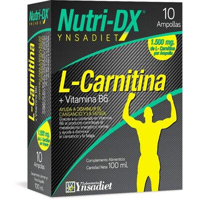 Naturtierra Ynsadiet Nutri Dx L-Carnitina + Vitamina B6 10 Ampollas - Complemento alimenticio Naturtierra Ynsadiet Nutri Dx L-Carnitina + Vitamina B6 10 Ampollas - Complemento alimenticio