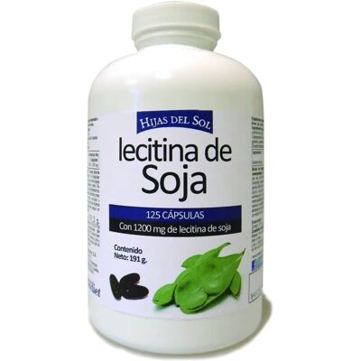 Hijas del Sol Lecitina de soja 125 cápsulas moles - Suplemento alimentar Hijas del Sol Lecitina de soja 125 cápsulas moles - Suplemento alimentar