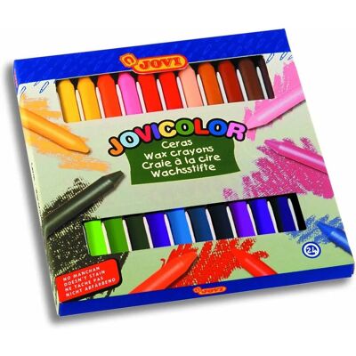 Crayons de Cire Jovicolor - Pack de 24 Couleurs - Publicité Crayons de Cire Jovicolor - Pack de 24 Couleurs - Publicité