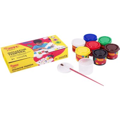 Tempera Jovi 507 - Zestaw 7 akwareli 35ml, Wielokolorowy Tempera Jovi 507 - Zestaw 7 akwareli 35ml, Wielokolorowy