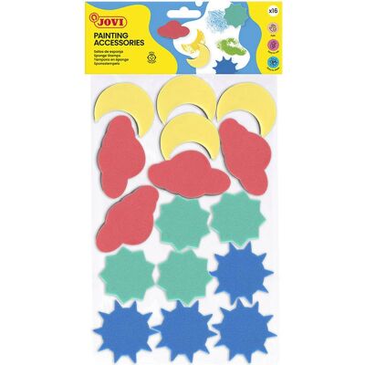 Jovi 4/16 Paint Sponge Multicolour - Paint Sponge Set Jovi 4/16 Paint Sponge Multicolour - Paint Sponge Set