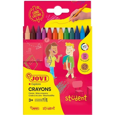 Crayons Jovi Plasticolor 12 Couleurs - Publicité Crayons Jovi Plasticolor 12 Couleurs - Publicité