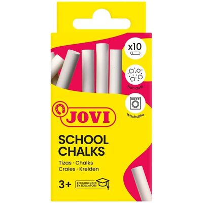 Witte krijtjes Jovi - 10 stuks, stofvrij, 8cm - Krijtjes Witte krijtjes Jovi - 10 stuks, stofvrij, 8cm - Krijtjes