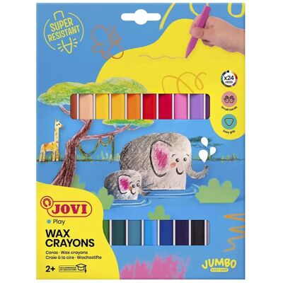 Jovi Triwax Triangular Wax Crayons - All Ages - 24 Colors Jovi Triwax Triangular Wax Crayons - All Ages - 24 Colors