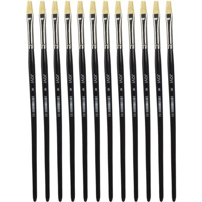 Jovi No10 Pack de 12 Pinceaux Plans - Peinture Jovi No10 Pack de 12 Pinceaux Plans - Peinture