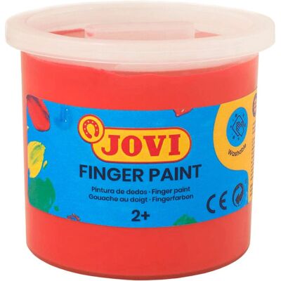Kit de Tintas para Dedos Jovi - 5 Unidades, 125ml, Vermelho Kit de Tintas para Dedos Jovi - 5 Unidades, 125ml, Vermelho