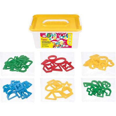Jovi Modeling Accessories Set - Letter, Number & Geometric Shapes - 96 pcs Jovi Modeling Accessories Set - Letter, Number & Geometric Shapes - 96 pcs